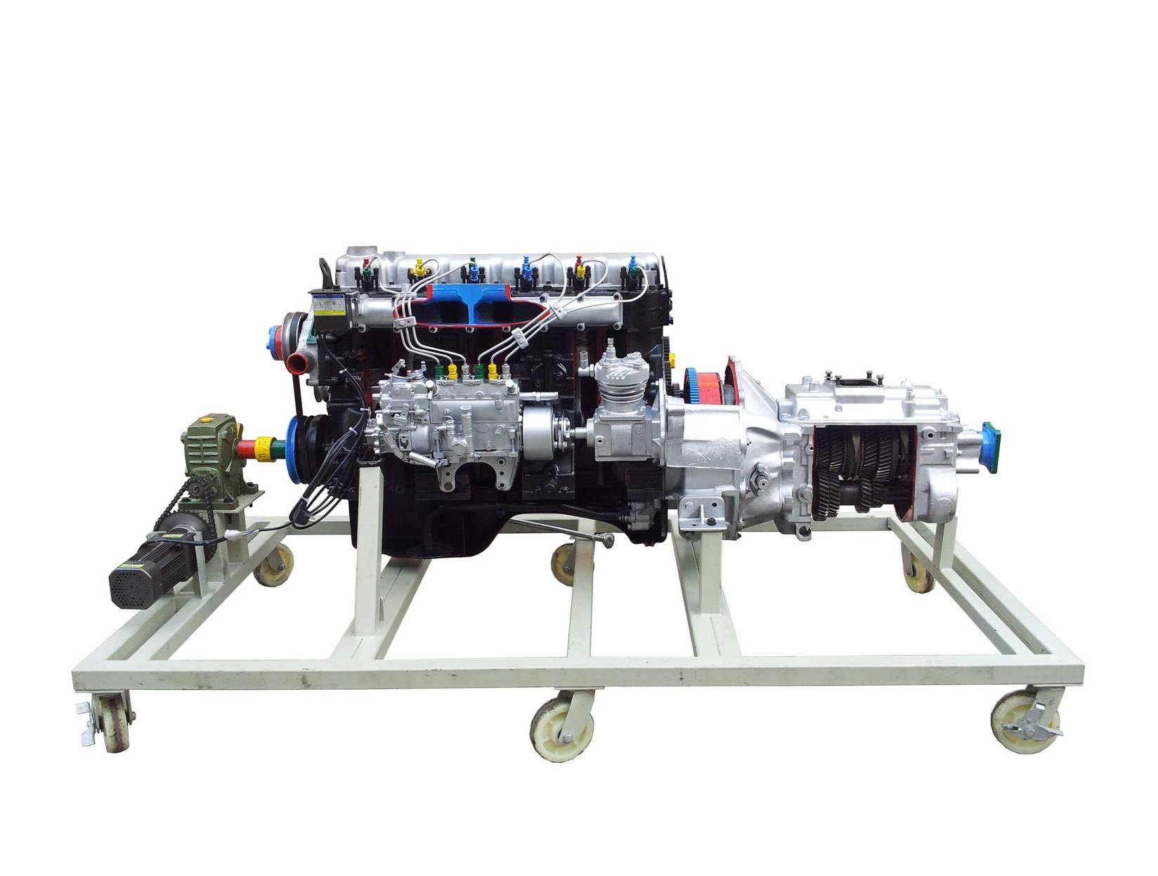 斯太尔汽车发动机与手动变速器解剖模型